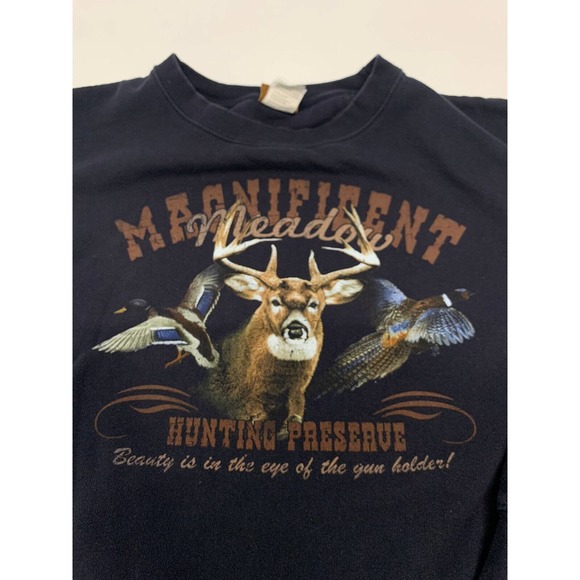 VTG American Outdoors Pullover Magnificent Meadow Blue 2X Men's A63 - Picture 2 of 7